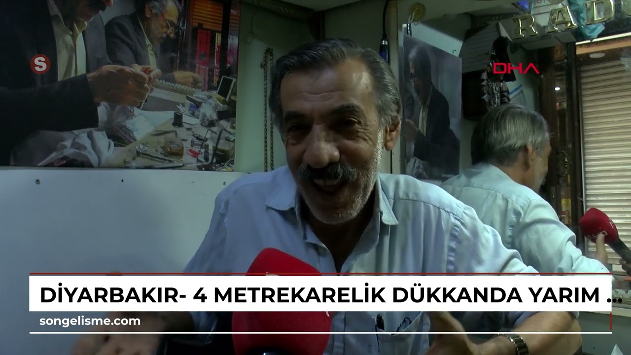 Diyarbakır- 4 metrekarelik dükkanda yarım asırdır antika saatleri tamir ediyor
