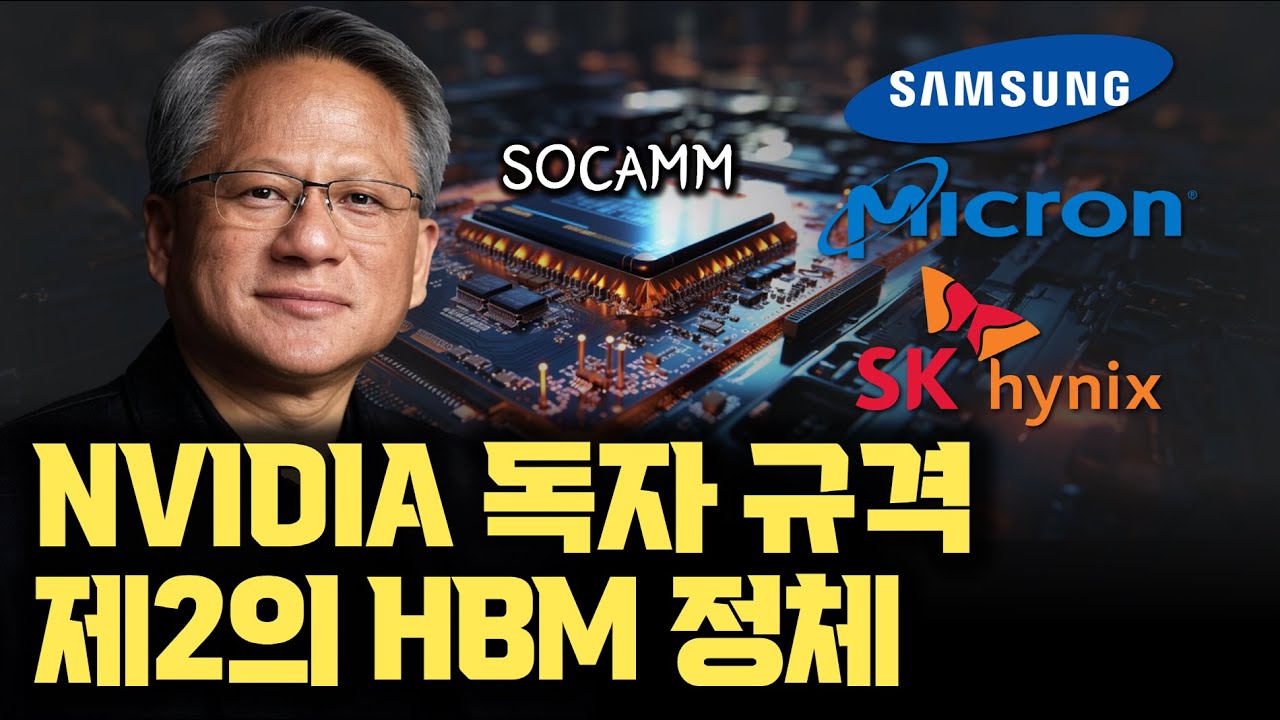 NVIDIA 독자 메모리 규격 SOCAMM...? 비밀리에 SK Hynix, 삼성 접촉 | HBM CoWoS 아닌 탈부착 | SerDes 직렬