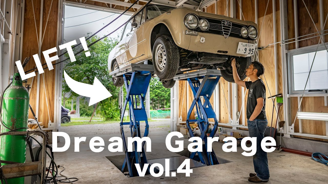 #4 Building a dream garage.DIYで念願のリフト設置