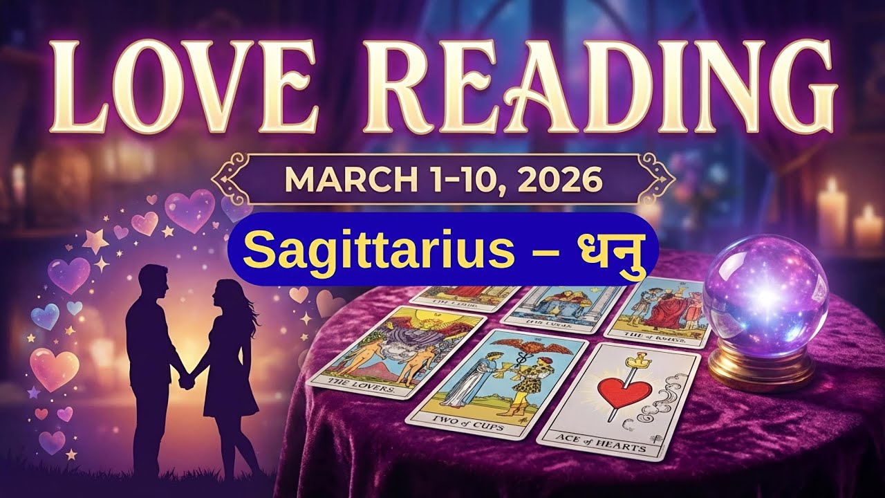 ♐SAGITTARIUS (धनु राशि ) 1-10 MARCH 2026😍LOVE READING ❤️Fresh start hogi😍Hindi Tarot Reading
