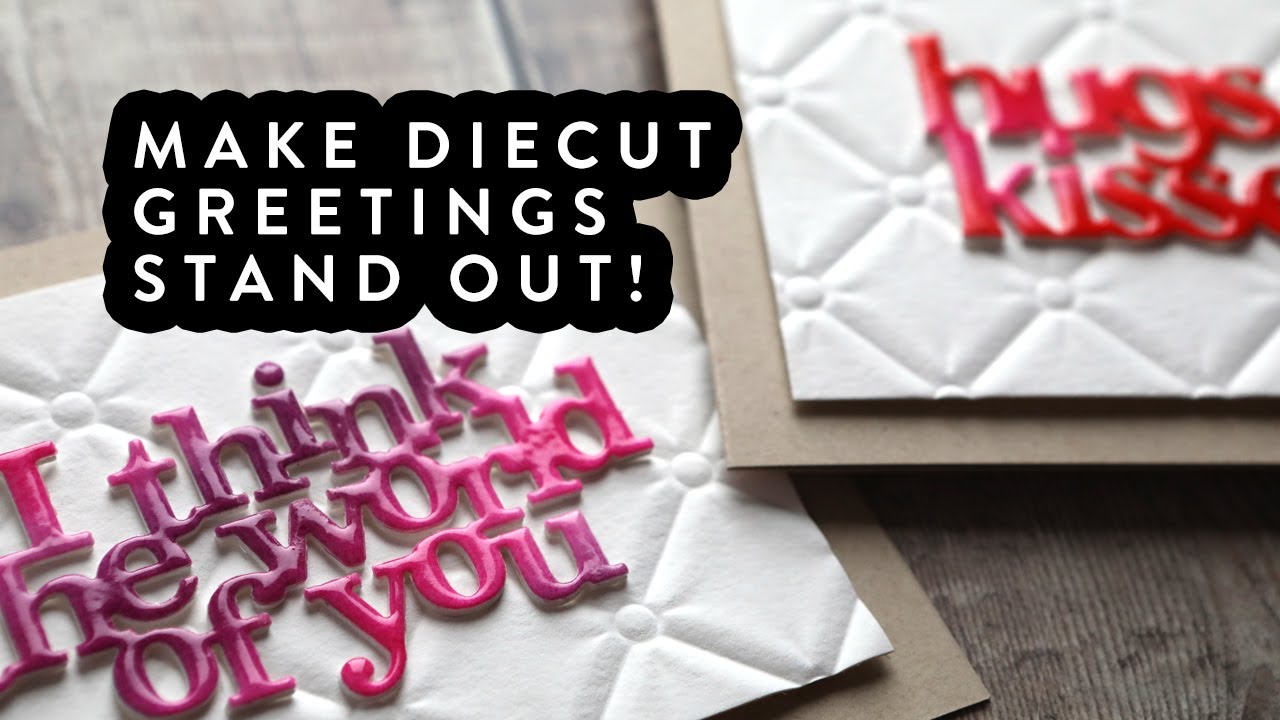 Step up your diecut greetings! Colorful & glossy!