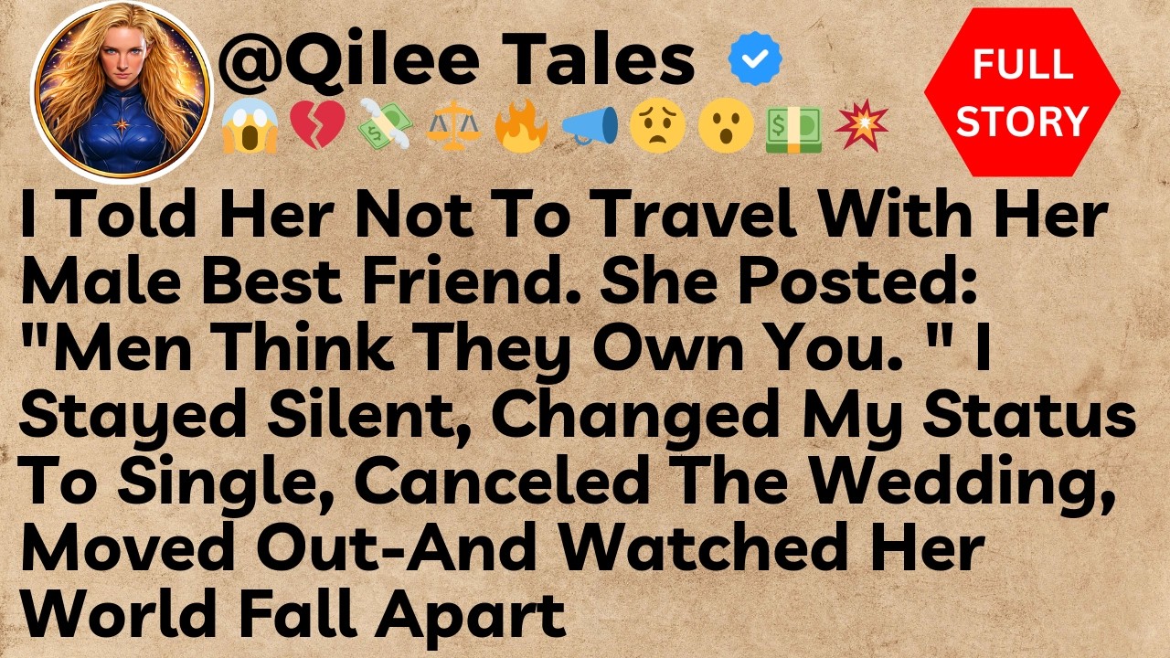 I Told Her Not To Travel With Her Male Best Friend. She Posted: 