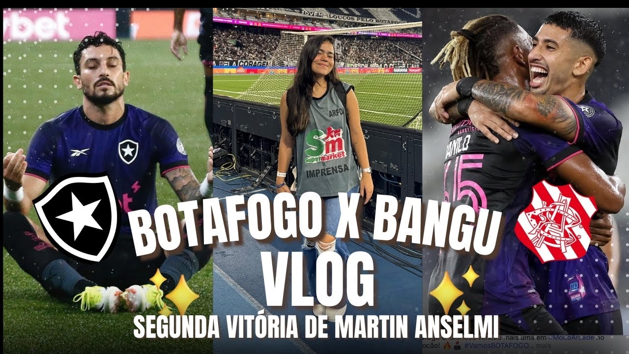 VLOG BOTAFOGO X BANGU | COBERTURA EM CAMPO COM MUITA CHUVA, NA SEGUNDA VITÓRIA DE MARTÍN ANSELMI
