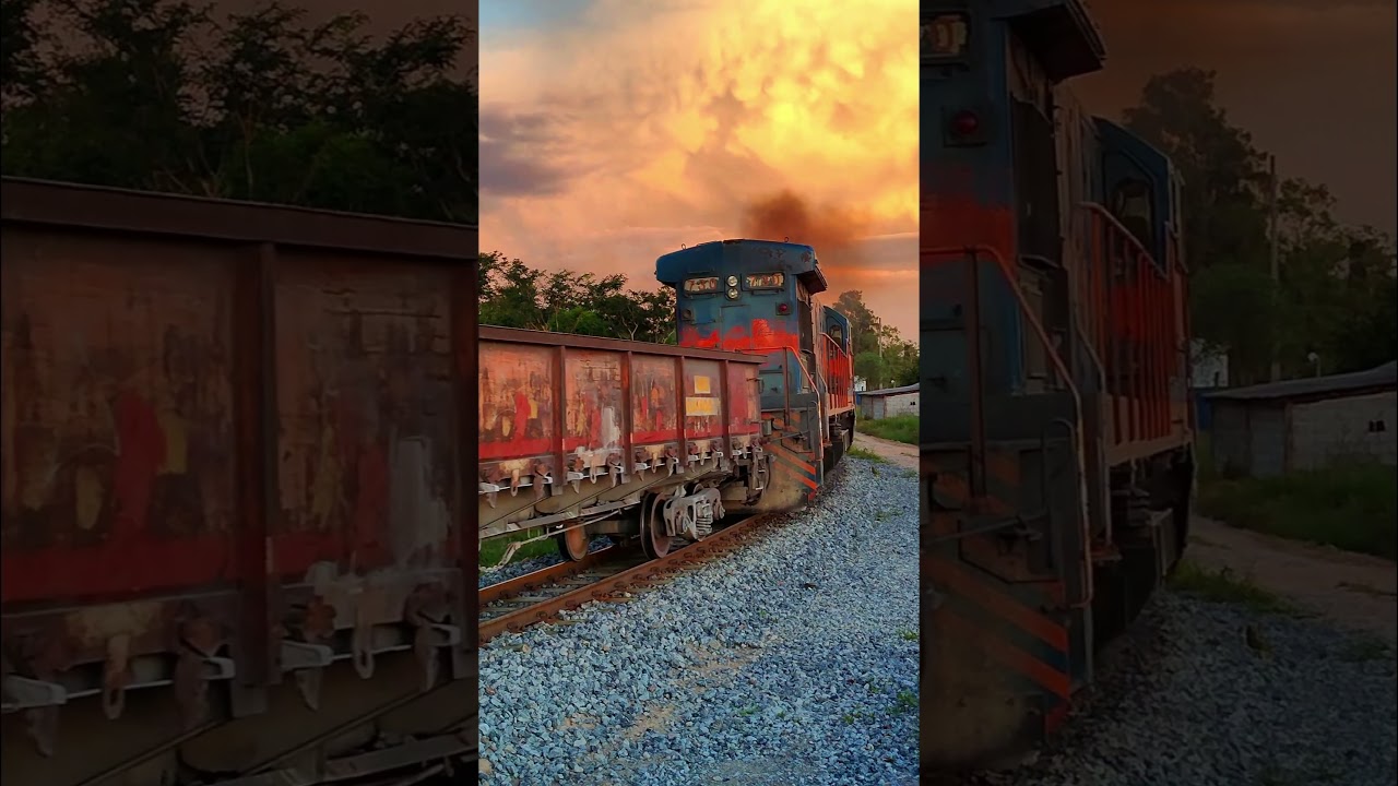 Trem acelerando muito locomotivas BB36-7 #Shorts