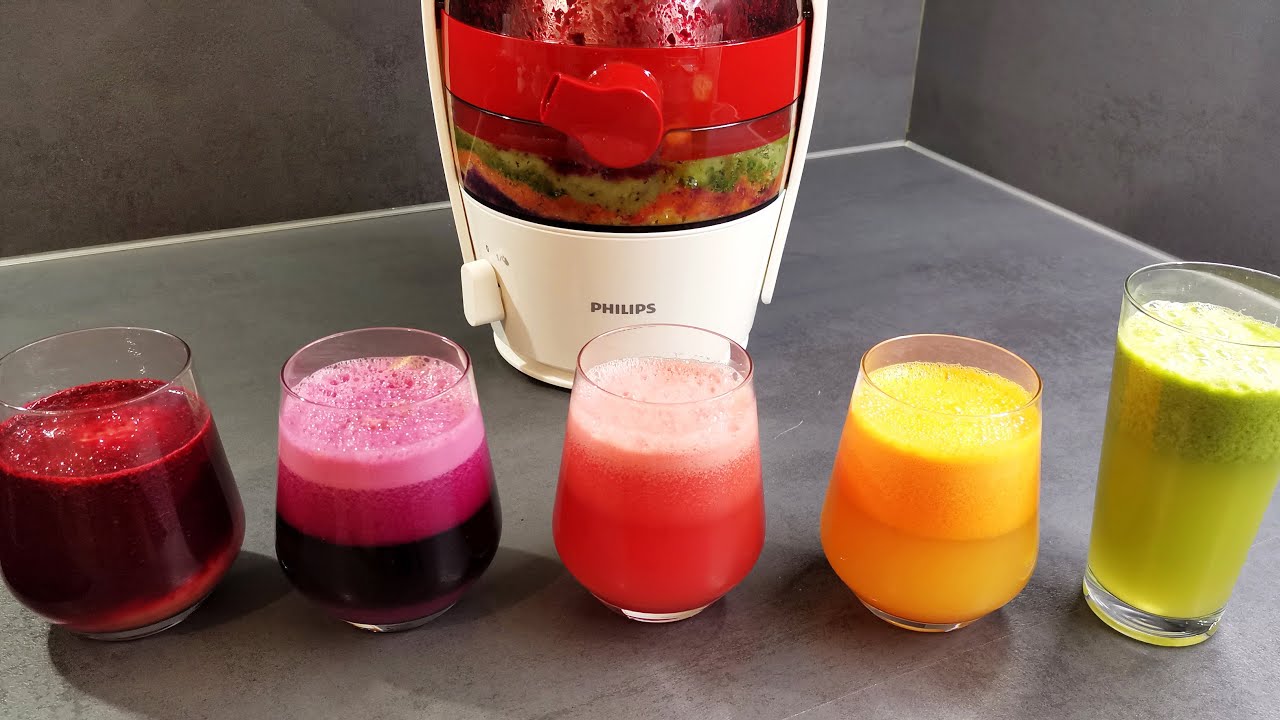 Colorful and Healthy Juices with Philips Centrifugal Juicer HE1855
