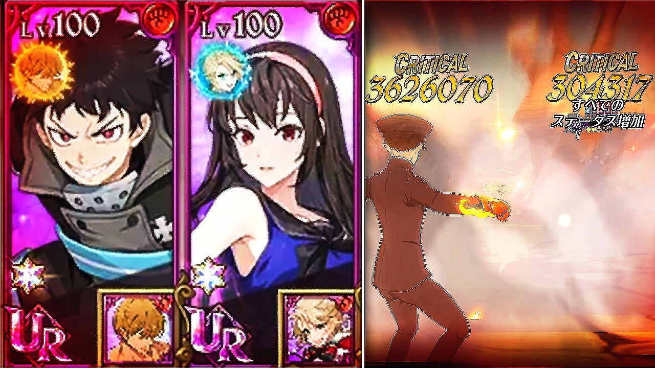 FIRE DUO!! SHINRA AND YIHWA MEGA IGNITE HUMAN TEAM DOMINATES 7DS GRAND CROSS!
