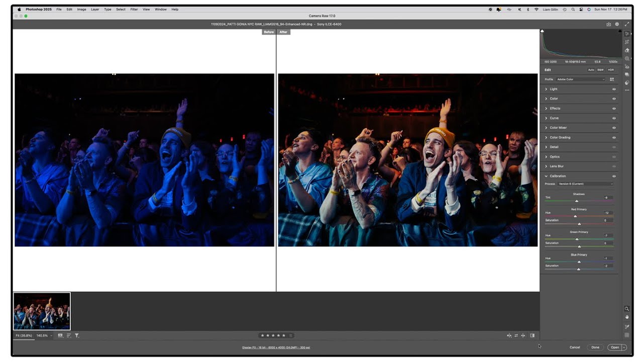 How To Edit Blue Concert Photos in Lightroom/Photoshop 2025