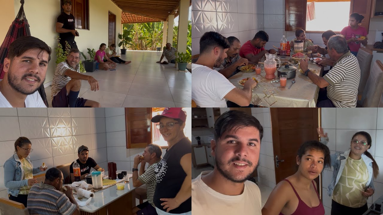 FAMÍLIA DA PATRÍCIA VEIO PARA NOSSA CASA | E OLHA O ALMOÇO QUE PREPARAMOS HOJE !!!