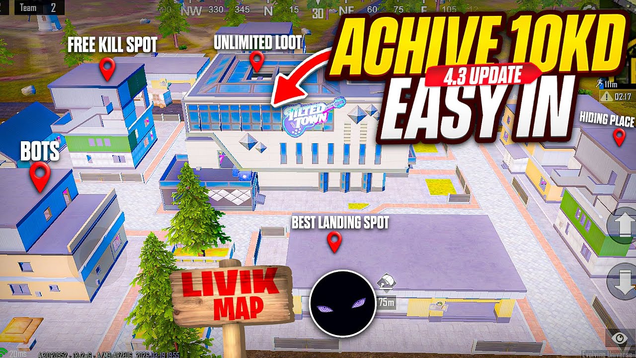 Achieve 10 KD in Livik | BGMI 4.3 Update ( Free Kills Method + Secret Drop).