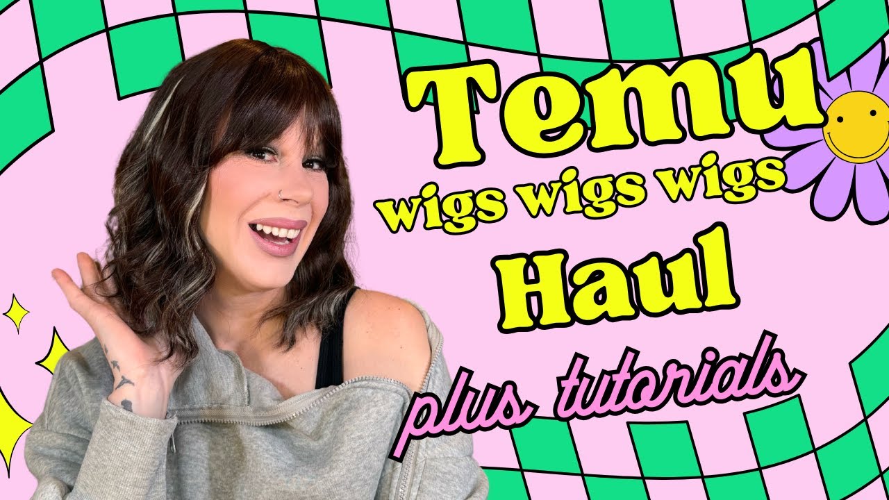 Temu Haul Wigs + Tutorials!! #temuhaul #temufinds #temu #temuwig
