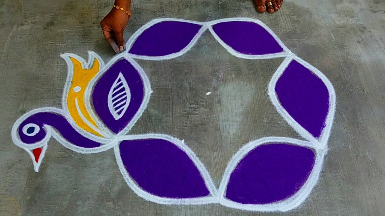 2024 new year kolam design🌹january 1st muggulu🌹5X3margazhi colour kolam design🌹easy new year rangoli