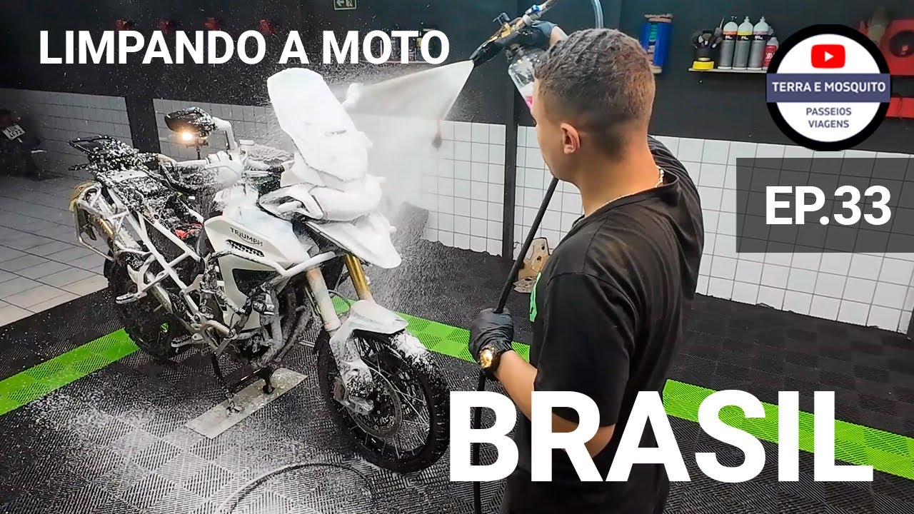 Lavagem Profissional na Tiger 1200! Depois de uma Expedição de Moto Bigtrail à Patagônia...