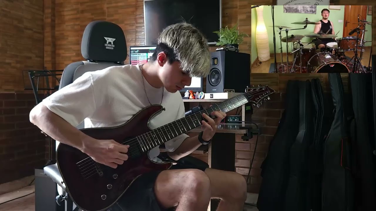 Invent Animate - Without a Whisper (guitar & drum cover)