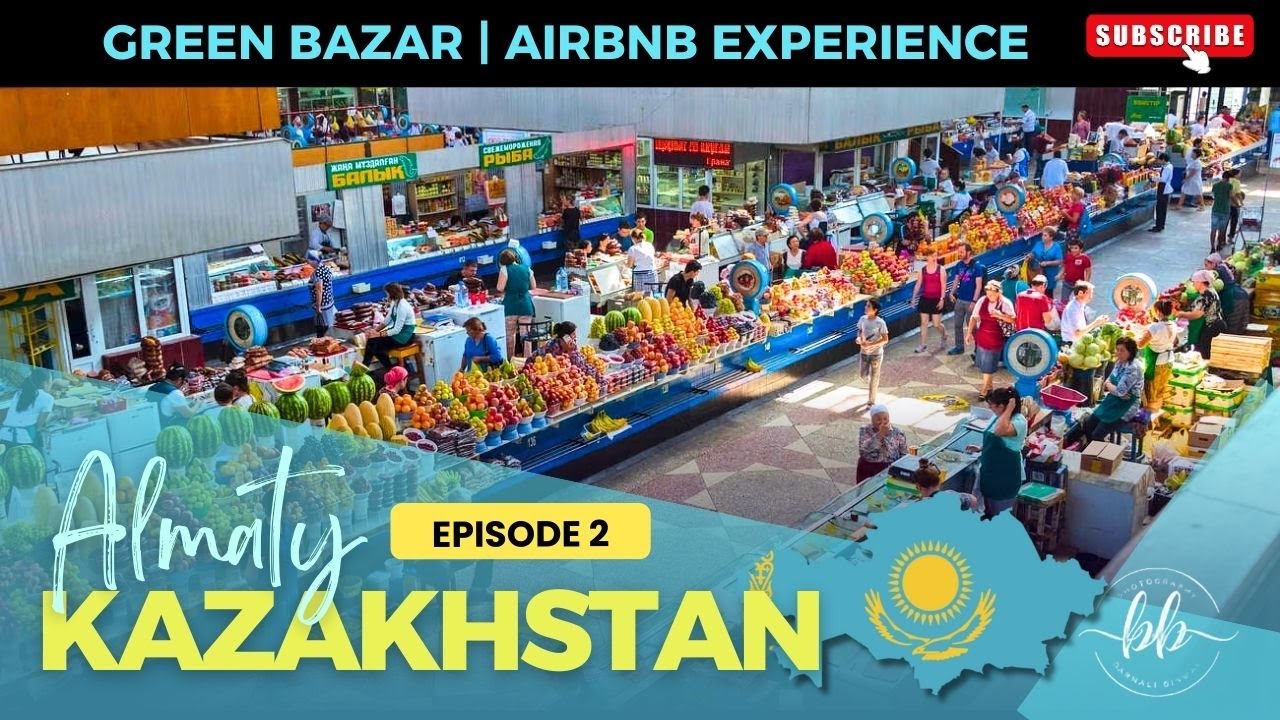 🇰🇿 EP2 : Shopping at Green Bazaar | Cooking at Airbnb  | Magnum Supermarket Tour | Kazakhstan Vlog
