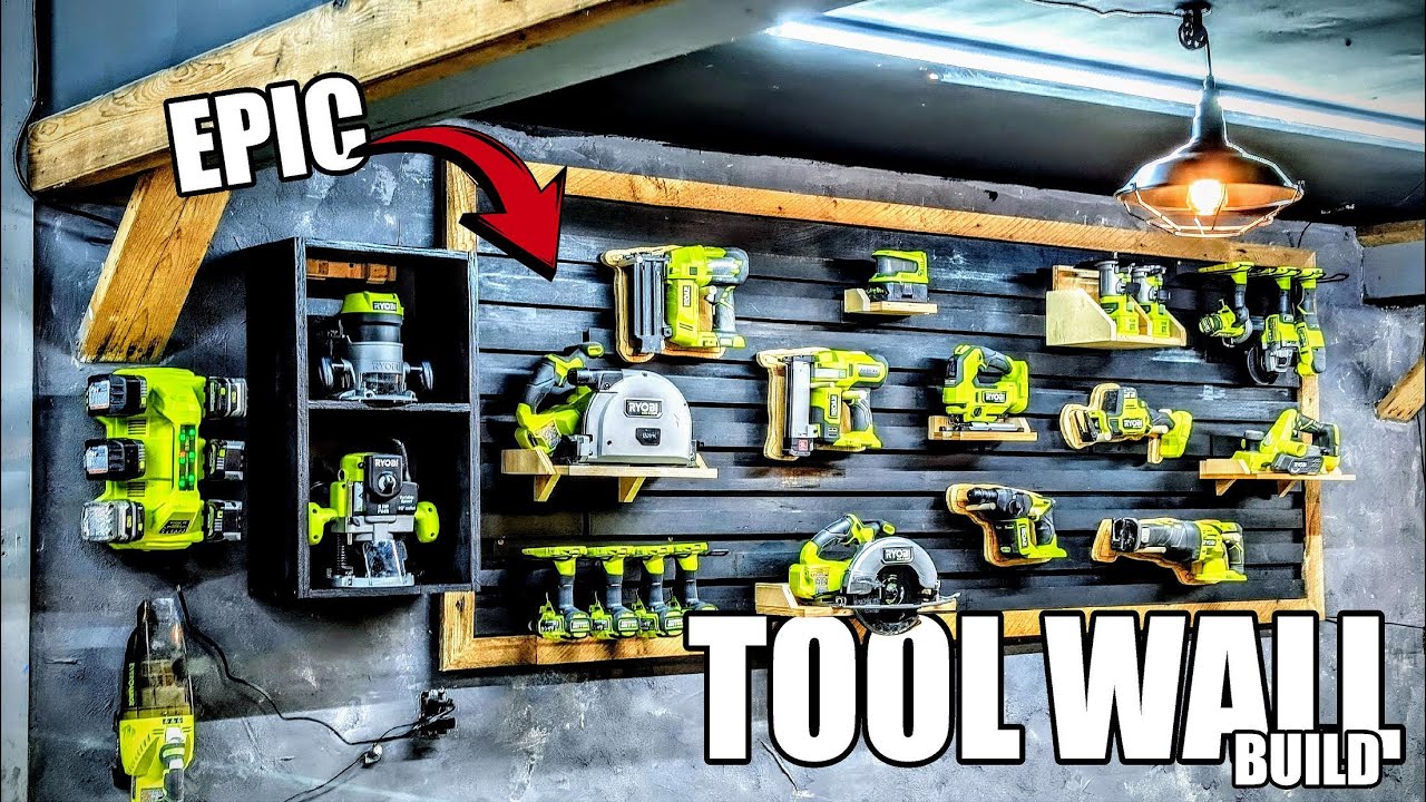 EPIC Tool Wall Build // French Cleat Tool Wall // Power Tool Storage // Tool Organization