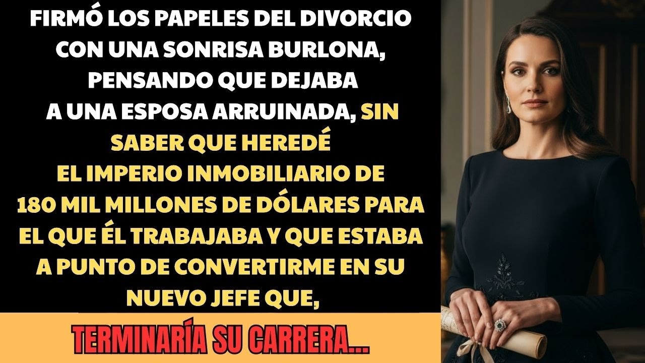 Firmó el divorcio sin saber que ella heredó una empresa inmobiliaria de $180 mil millones…