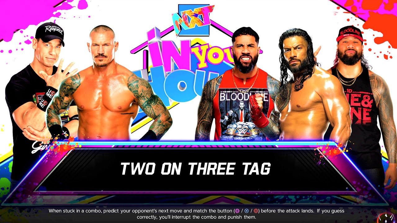 John Cena + Randy Orton vs The Bloodline | WWE 2K23 | Ultra Realistic Graphics [RTX 4090]