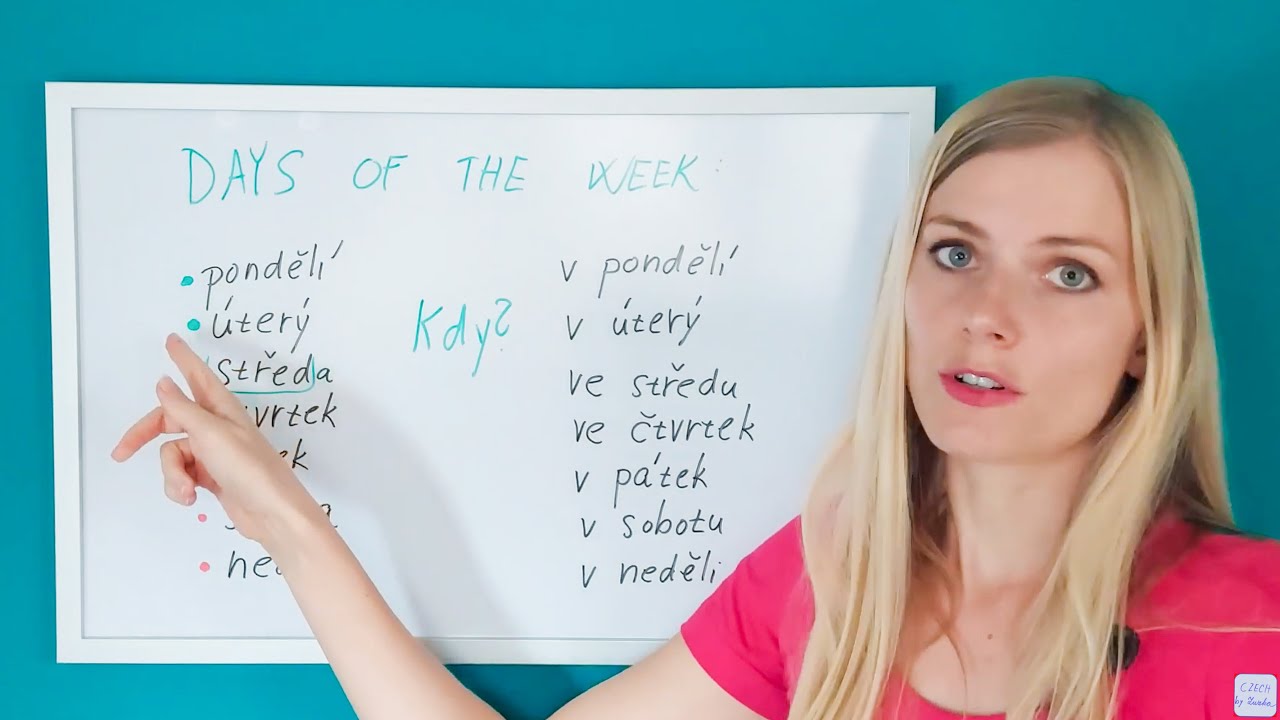 📅 Days of the Week in Czech