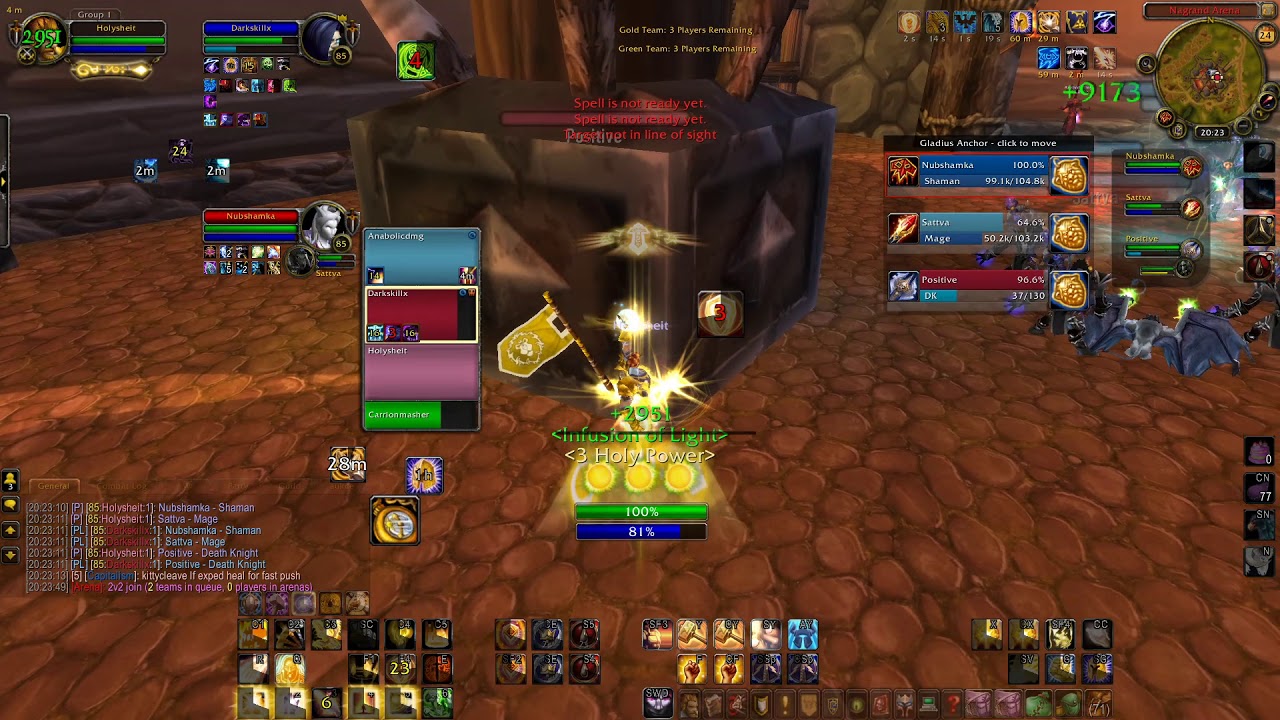 Holy Paladin 2.2k team Part 2 │ WoW Cataclysm 3v3 arenas