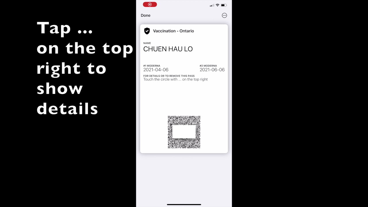 Vaccine Pass on Apple Wallet (with fastlink to original PDF)