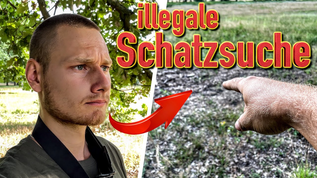illegale Schatzsucher graben nach Silber Besteck?! (Sondeln mit Metalldetektor)
