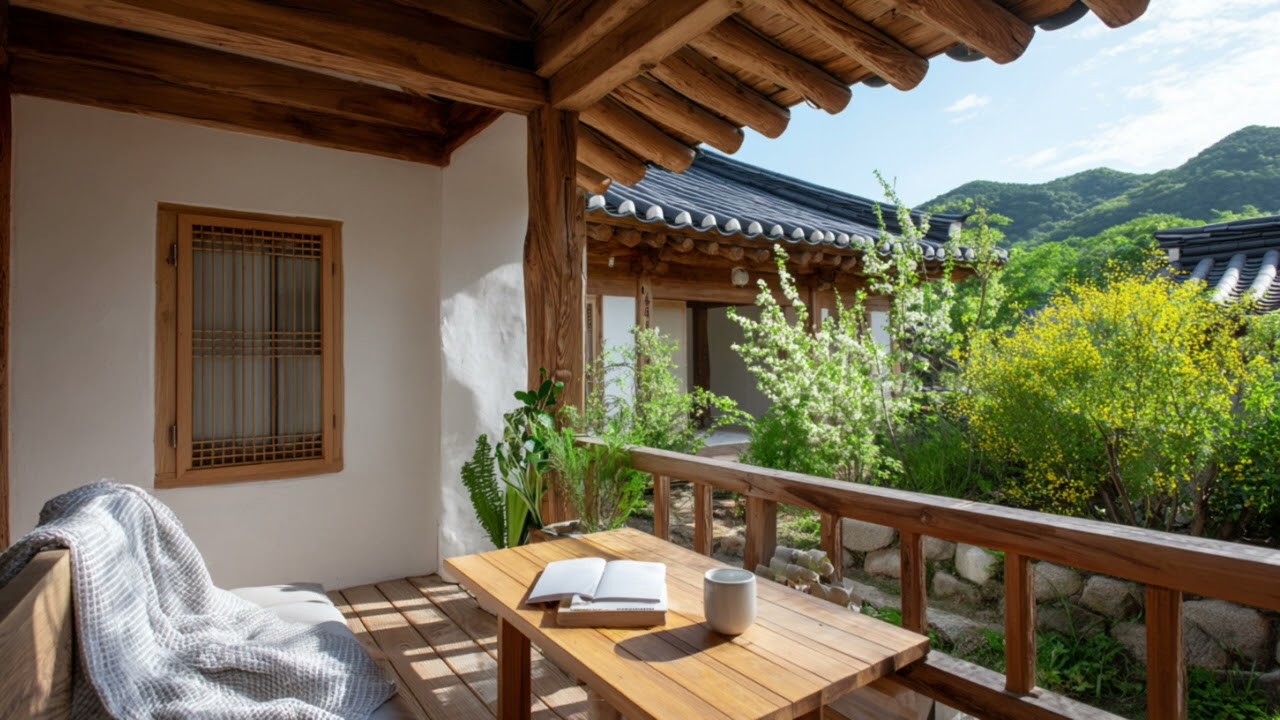 [PLAYLIST] 봄 햇살 가득한 한옥 테라스 힐링 피아노 ☀️🌿 | Peaceful Hanok Terrace Piano