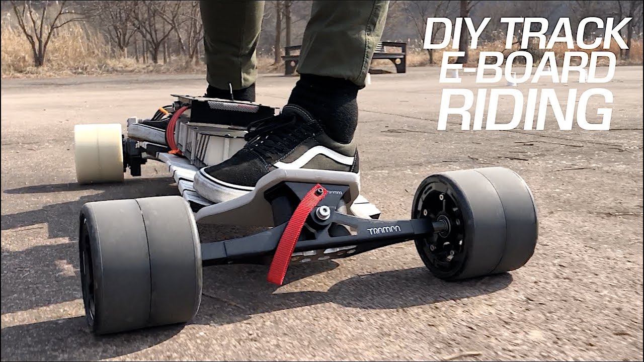 #169 Build a DIY electric board 2023 -  DIY track E-board riding