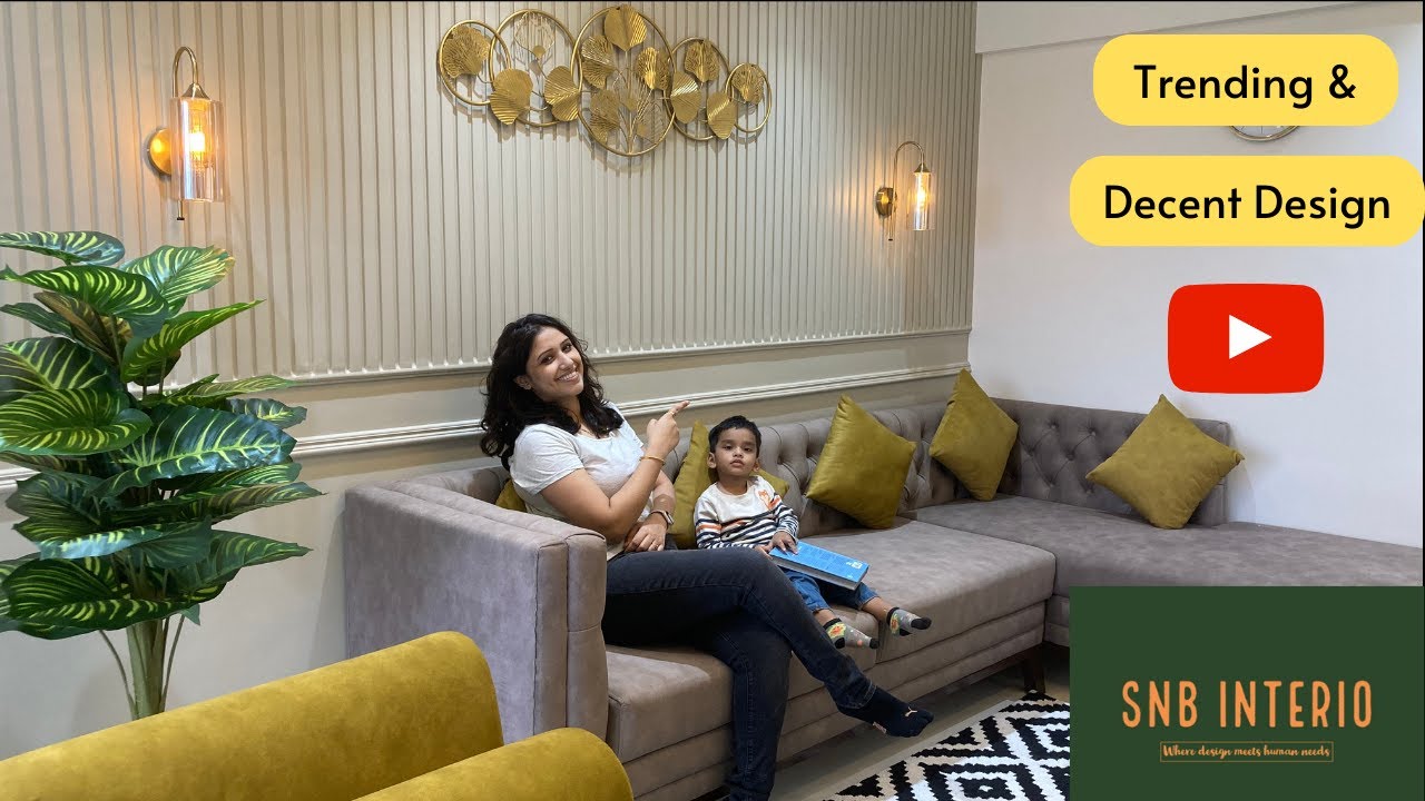 Модный и достойный дизайн | Дизайн интерьера 3BHK | Идеи дизайна интерьера | Пуна | Baner-Pashan