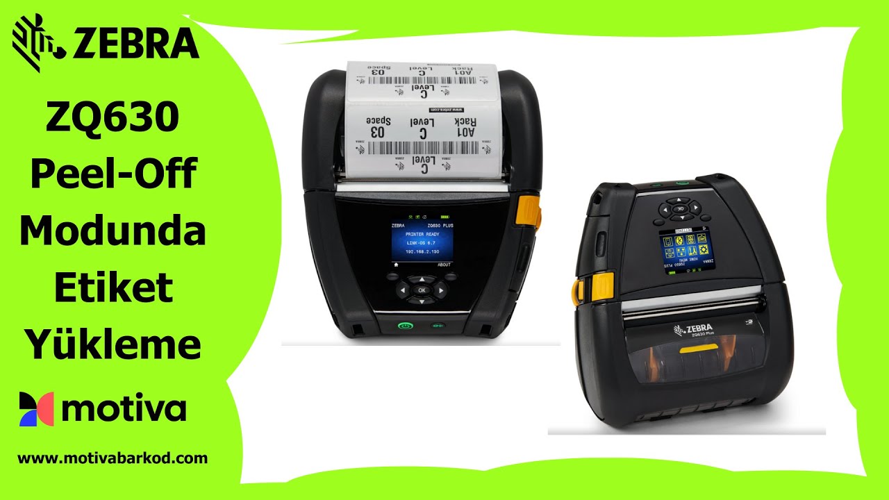 Zebra ZQ600 Serisi – Peel-Off Modunda Etiket Yükleme | Türkçe Anlatım & Eğitim