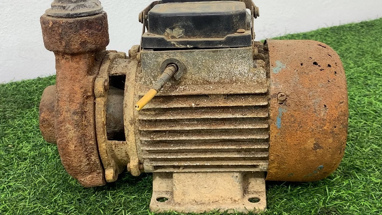 Restoration Old Rusty Electric waterpump | restore water pump motor