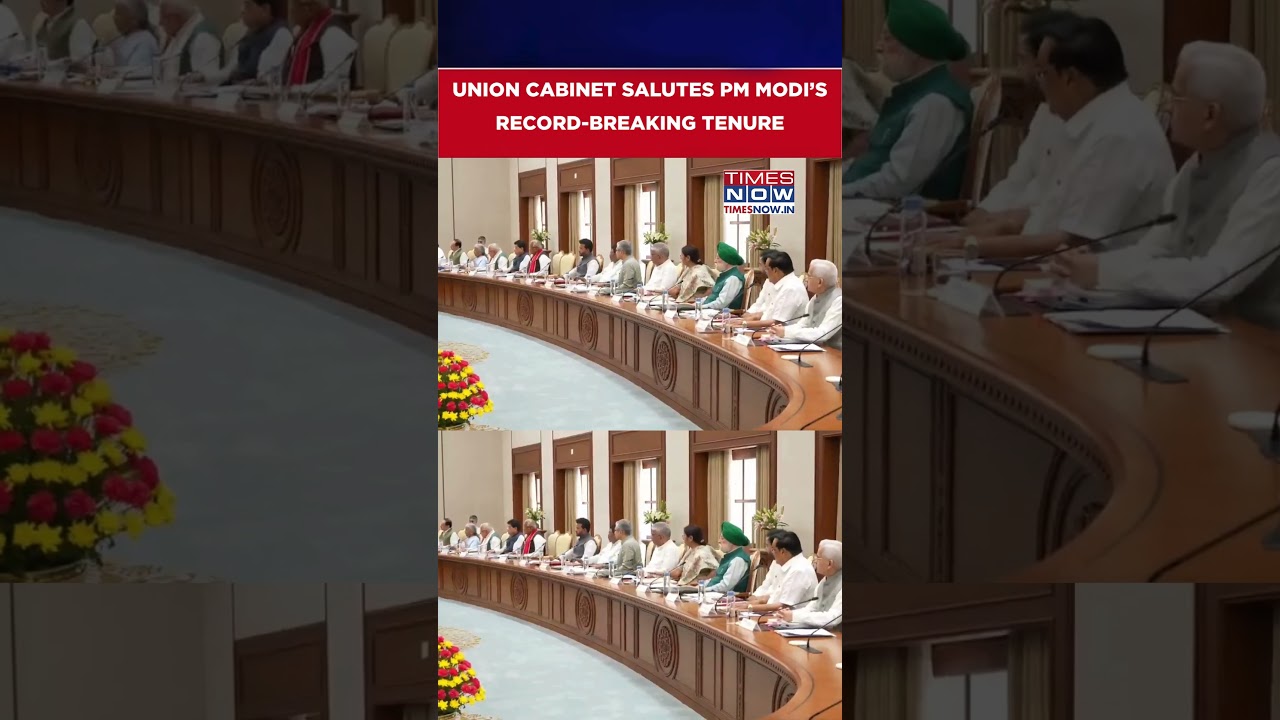 Modi@12: Union Cabinet Applauds PM Modi&rsquo;s Historic Milestone, Adopts Special Resolution #shorts