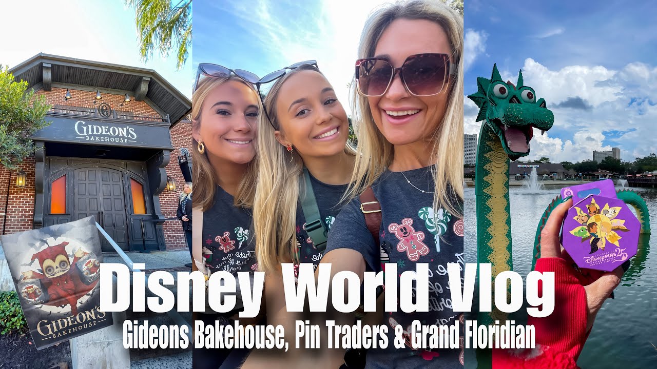 DISNEY WORLD VLOG! Pin Trader Event, Grand Floridian Lunch & Gideon's Bakehouse I Travel Home Day