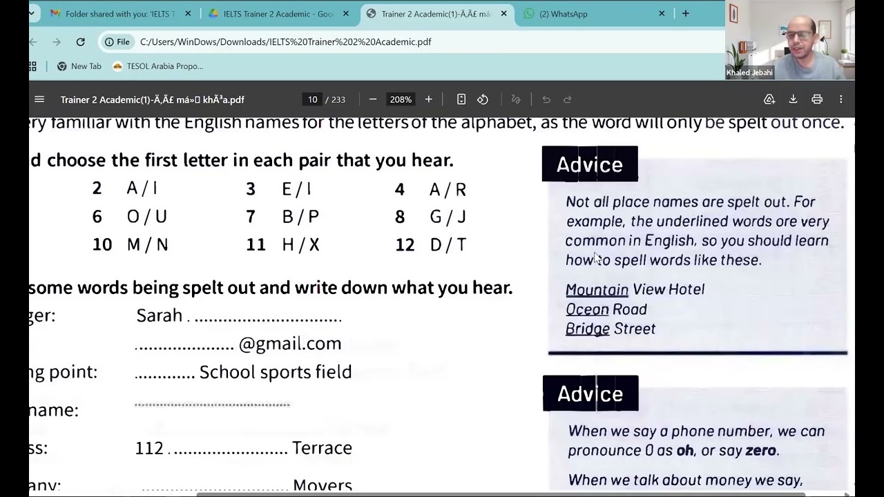 IELTS Listening - Part 1