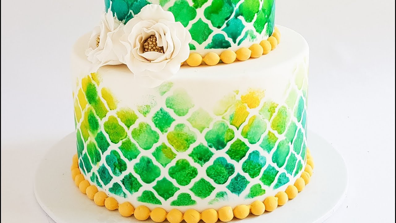 SPONGE PAINTING Cake Tutorial HACK- Rosie's Dessert Spot
