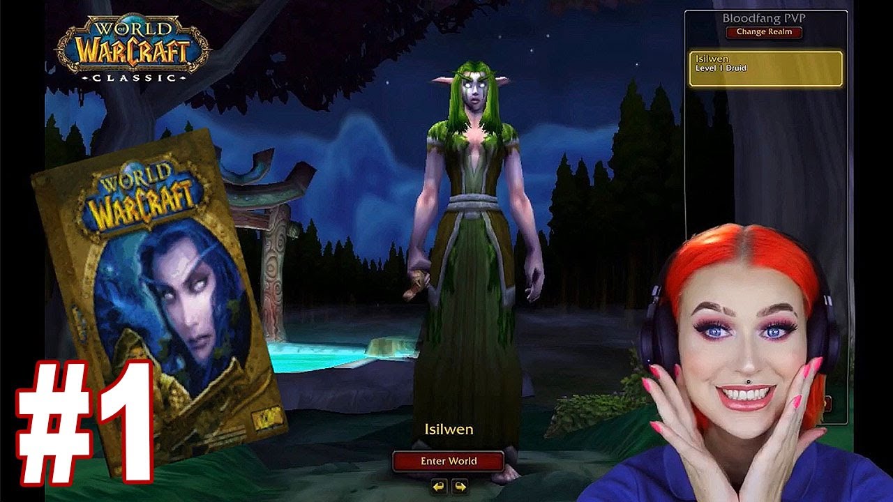 Let's Play WoW Classic - Nigh Elf Druid Gameplay - Episode 1 - THE BEGINNING LOL