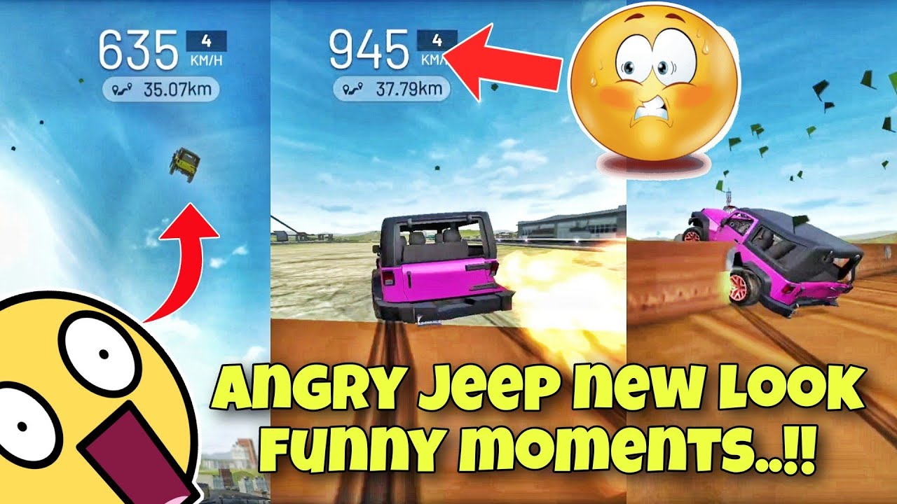 Angry jeep new look🤯||Funny moments 😂||Extreme car driving simulator||