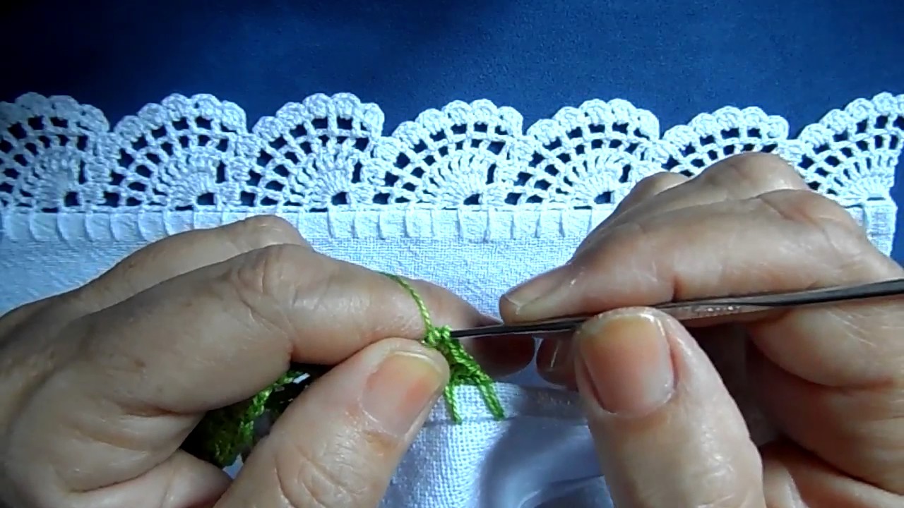 Bico em croche carreira única - 42