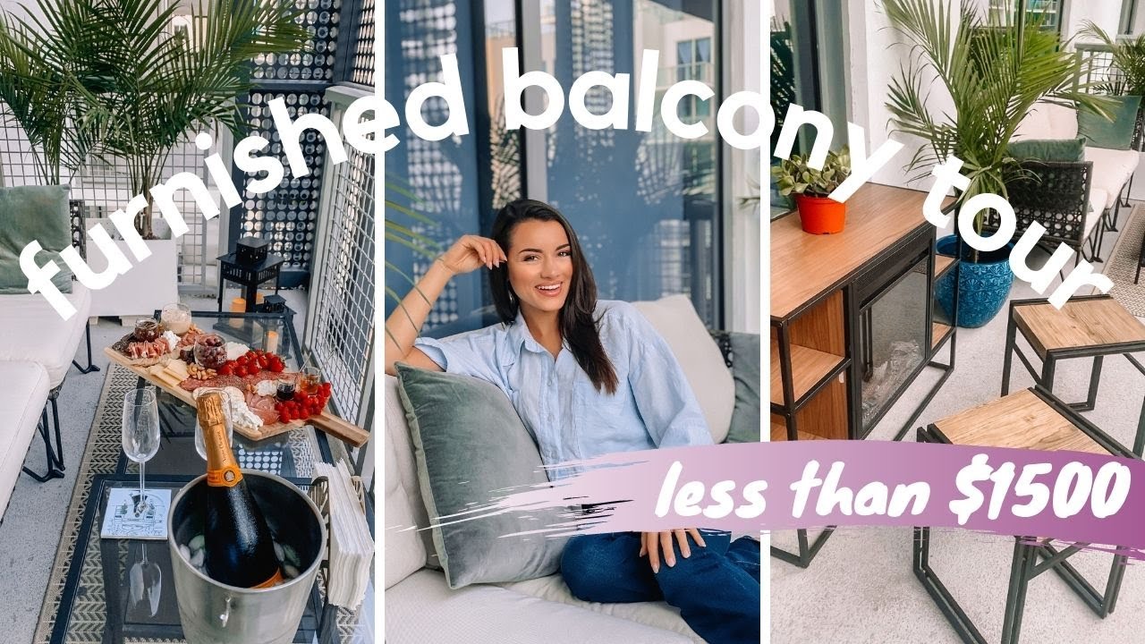 MIAMI BALCONY TOUR | Furnish Your Balcony For Less Than $1,500