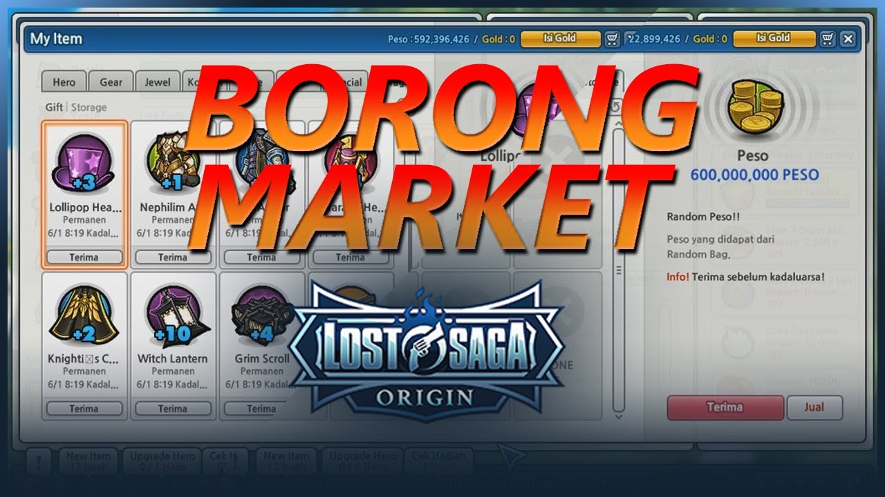 Borong Market Lost Saga Origin 2021