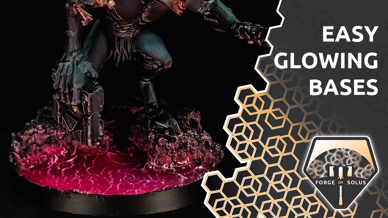 Easy glowing  bases | Warhammer Miniature Painting Wargaming