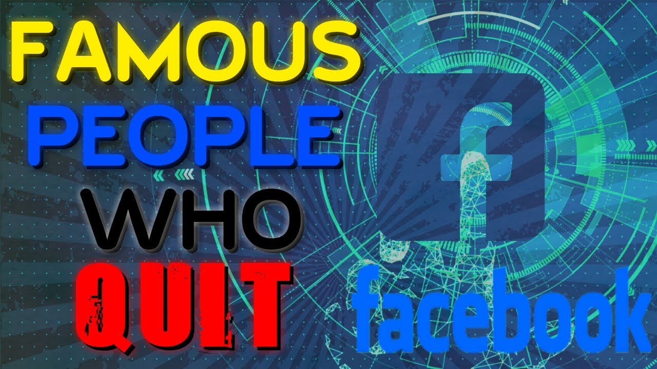Famous Celebrities Who QUIT Facebook