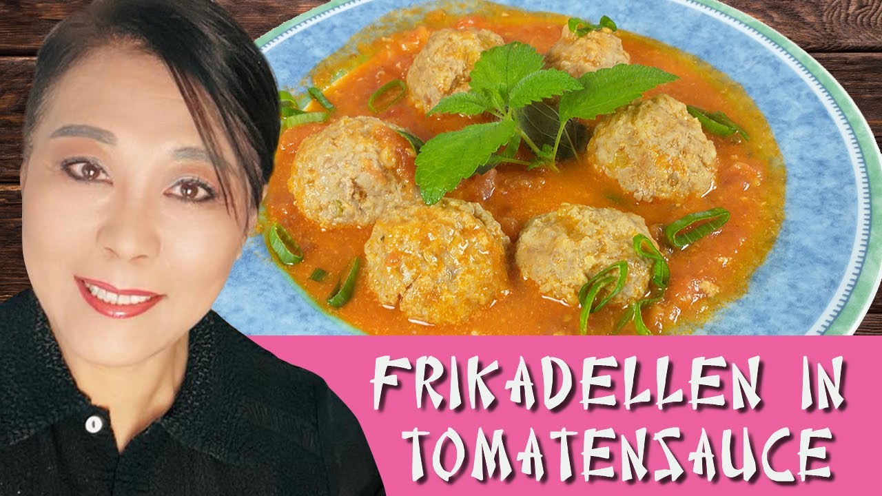 Frikadellen in selbst gemachter Tomatensauce, Meatballs in homemade tomato sauce