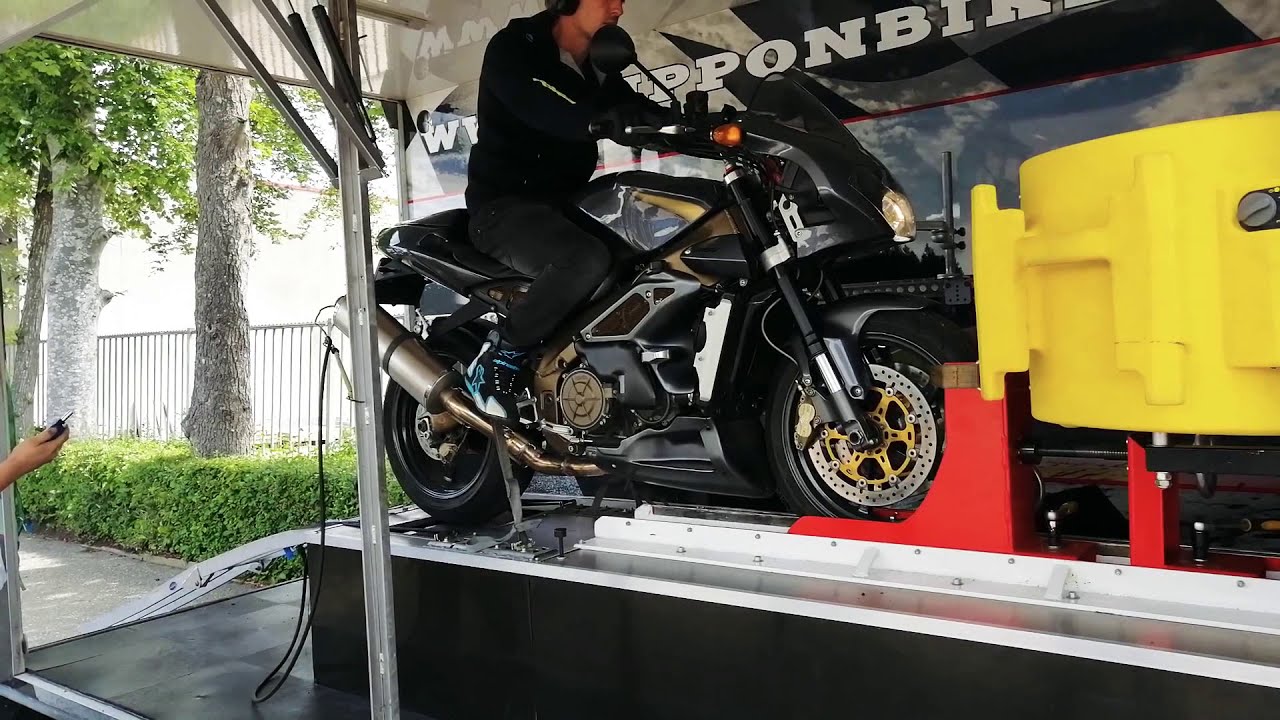 Aprilia Gen 1 Tuono 2003 1000cc v2 dyno run