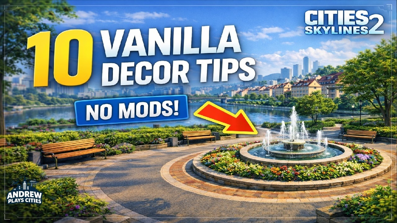 10 Vanilla Decoration Tips in Cities: Skylines 2 (No Mods Needed)