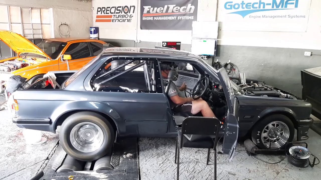 Michael Ludick's 600wkw 4cyl Mazda FE3 Powered 8sec IRS E30 - The Brutal Mazda Whisperer - Dyno Runs
