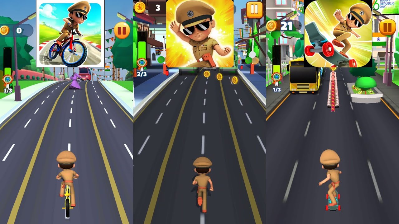 Little Singham Cycle Race 🆚 Little Singham 🆚 Little Singham Super Skater New Update
