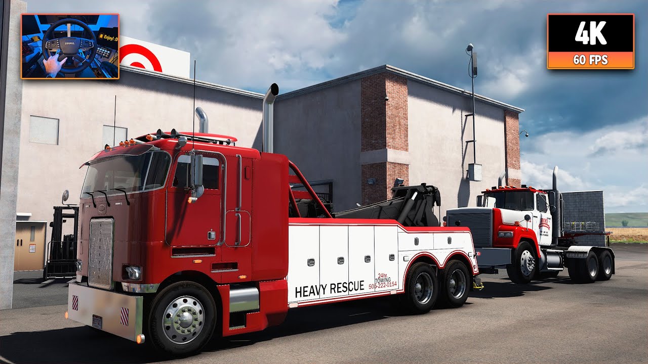 Peterbilt 362 + Cummins N14 | Great Falls - Missoula | ATS 1.56 4K Gameplay + Wheel Cam