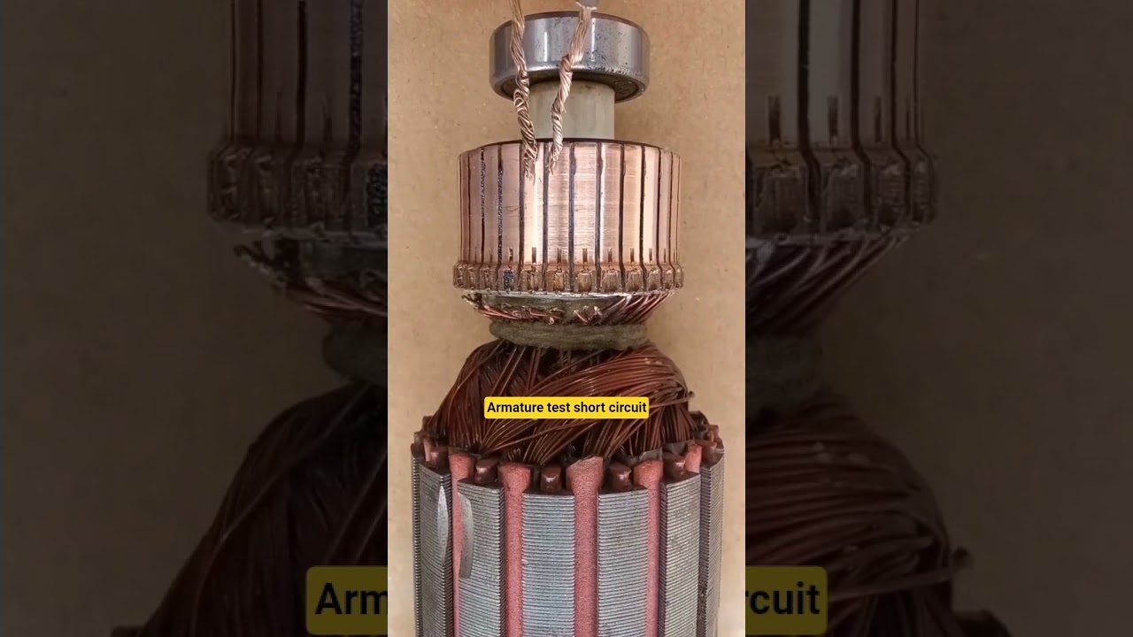 Armature test short circuit #Armature #test #short #circuit #repair #powertools #oldtools #drill