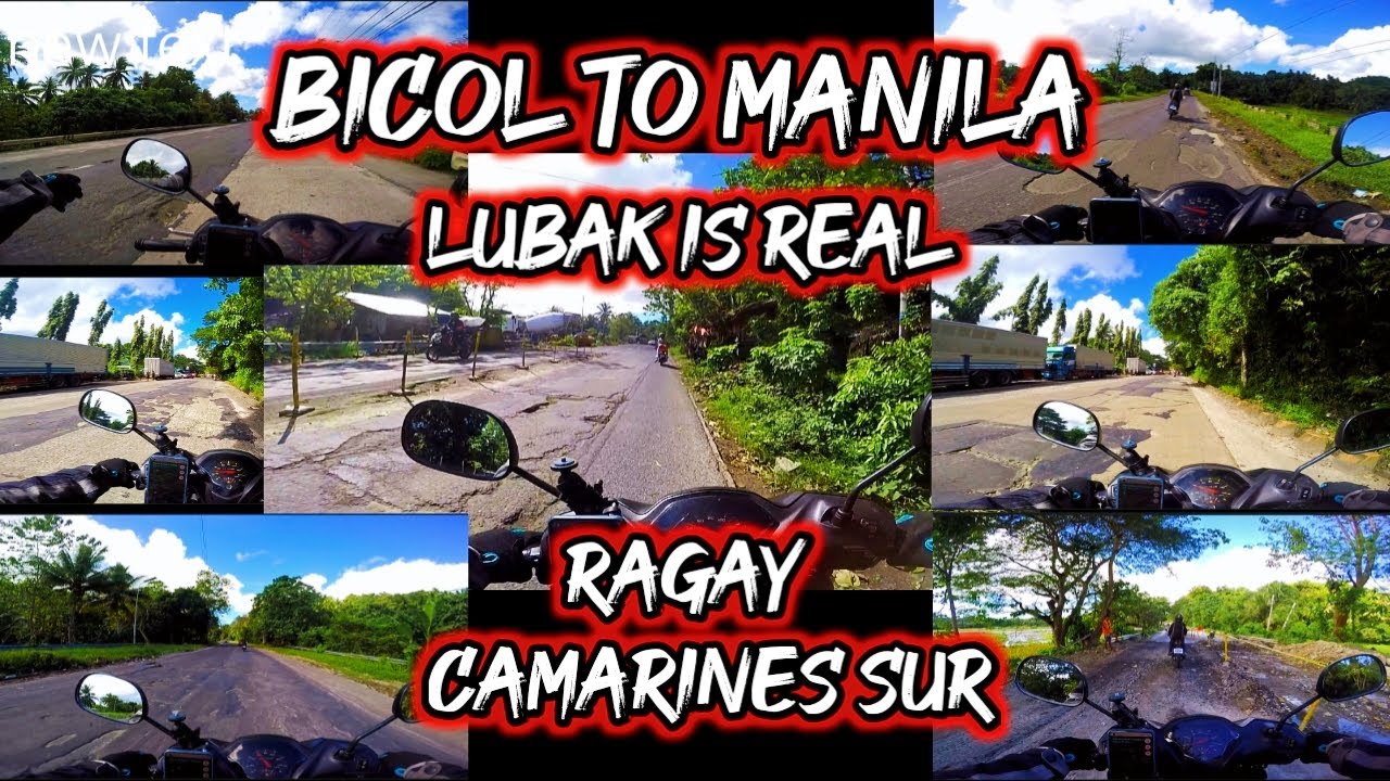Bicol to Manila Prt 1 Lubak is Real Ragay Camarines Sur | Mio Gear 125 | Go pro hero 4