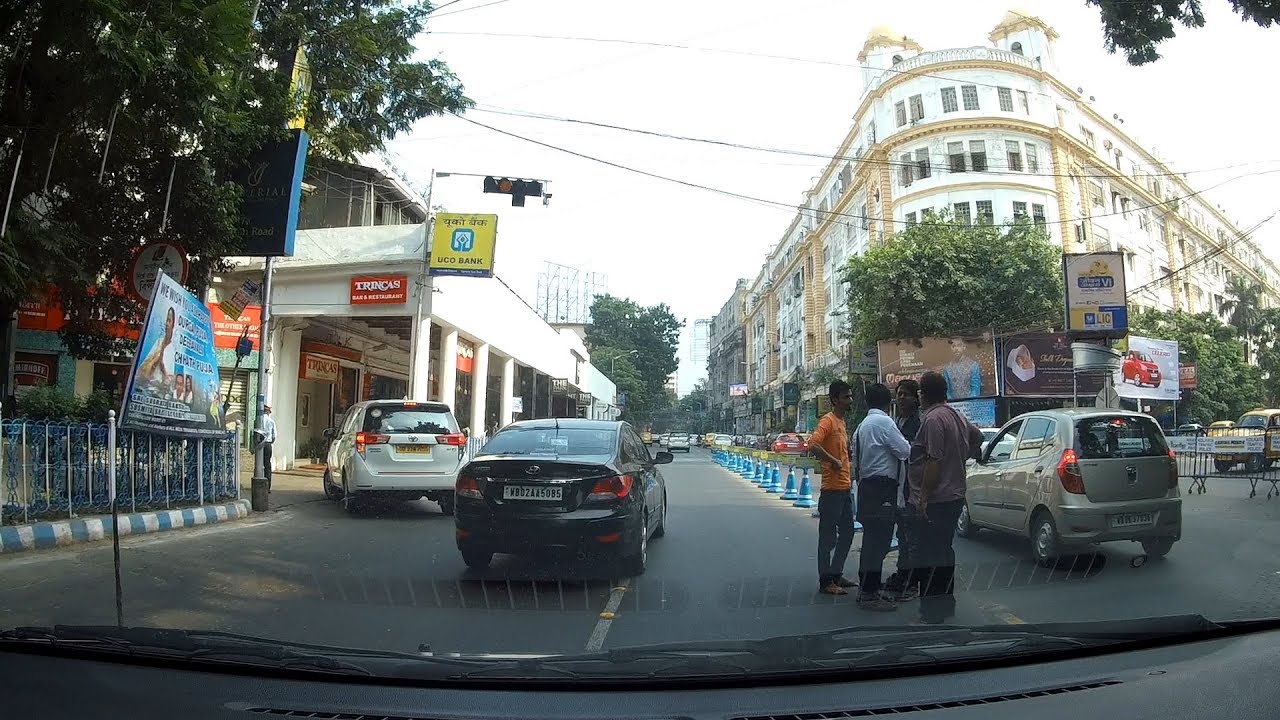 Middle Kolkata Driving Towards North - From Maidan Going Towards ShyamBazar